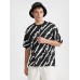 Men Brush Pattern Round Neck Short Sleeve Soft Cool Casual T  Shirts LU MINGKUN-Exclusive link